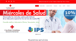 Desktop Screenshot of cruzrojasantander.org