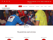 Tablet Screenshot of cruzrojasantander.org